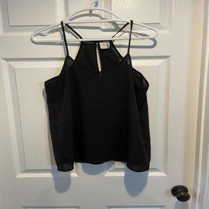 Sheer Black Top